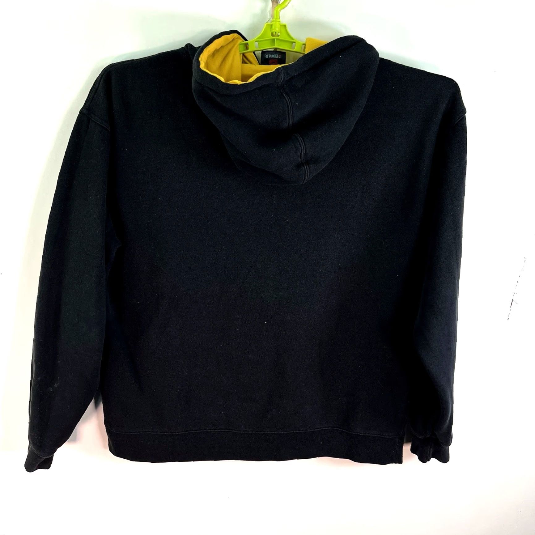 Vintage VINTAGE CAT Caterpillar Hooded Sweatshirt Mens XL Black/Yellow Size US XL / EU 56 / 4 - 7 Thumbnail