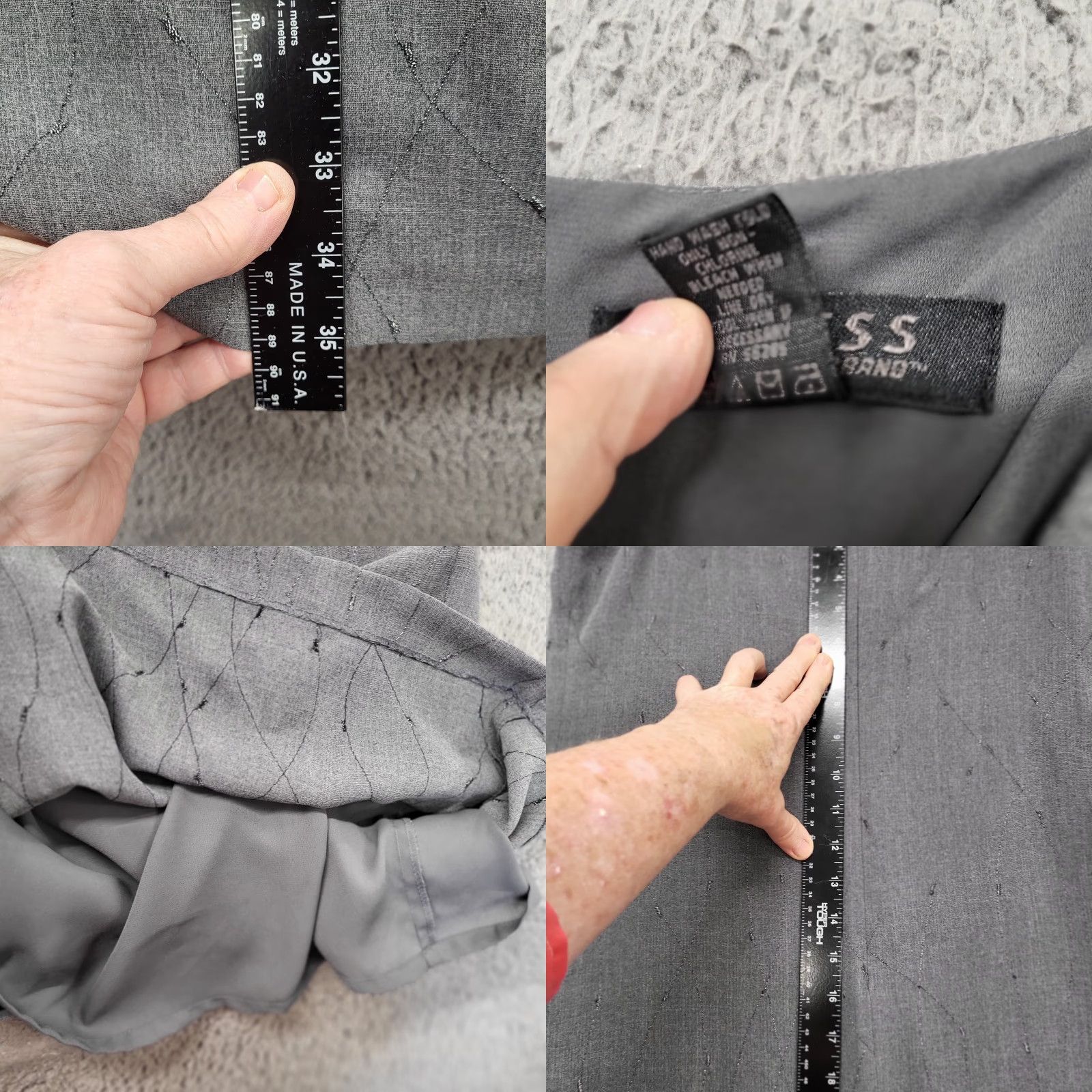 Express Express Dress Women's 13/14 Sleeveless Gray Embroidered Cocktail Knee Length Y2K Party Slip Dress Mens? Size XL / US 12-14 / IT 48-50 - 9 Thumbnail