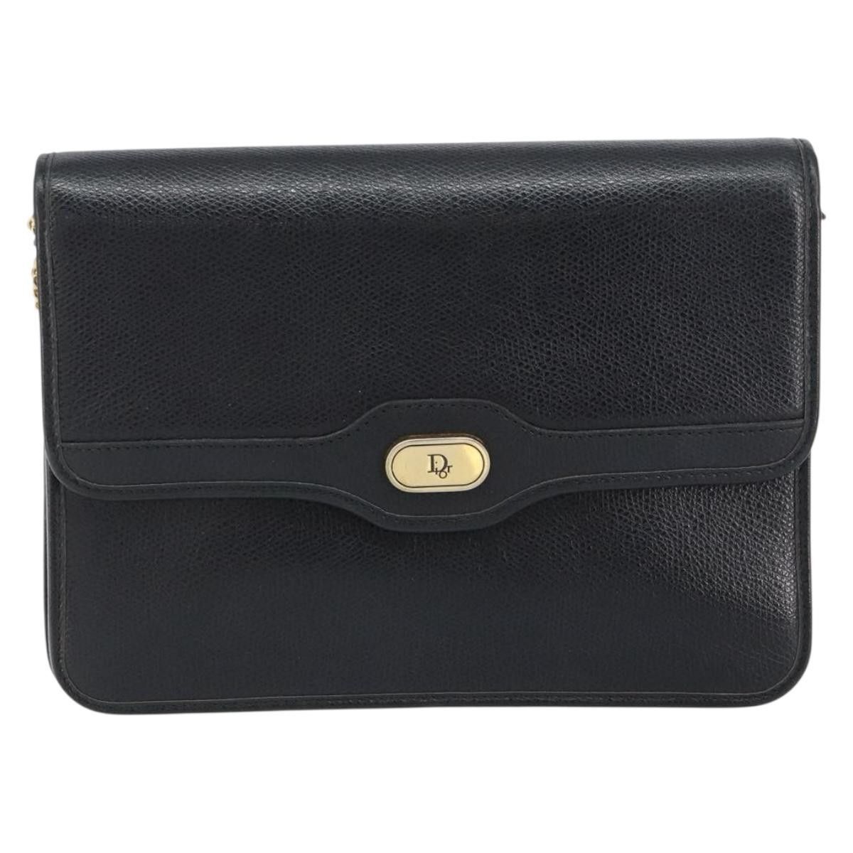 Dior Christian Dior Vintage CD Chain Flap Leather Size ONE SIZE - 1 Thumbnail