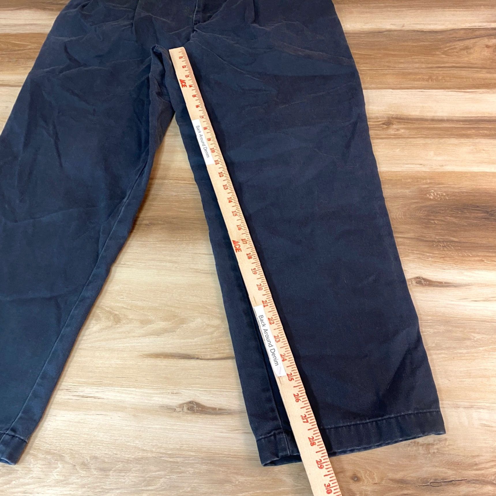 Eddie Bauer Eddie Bauer Mens Chino Pants Pleated Classic Fit Wrinkle Resistant Gray 35x30 Slant Pockets Work Casual Navy Blue Cotton Blend Button Zip Regular Mens Size US 35 - 5 Thumbnail