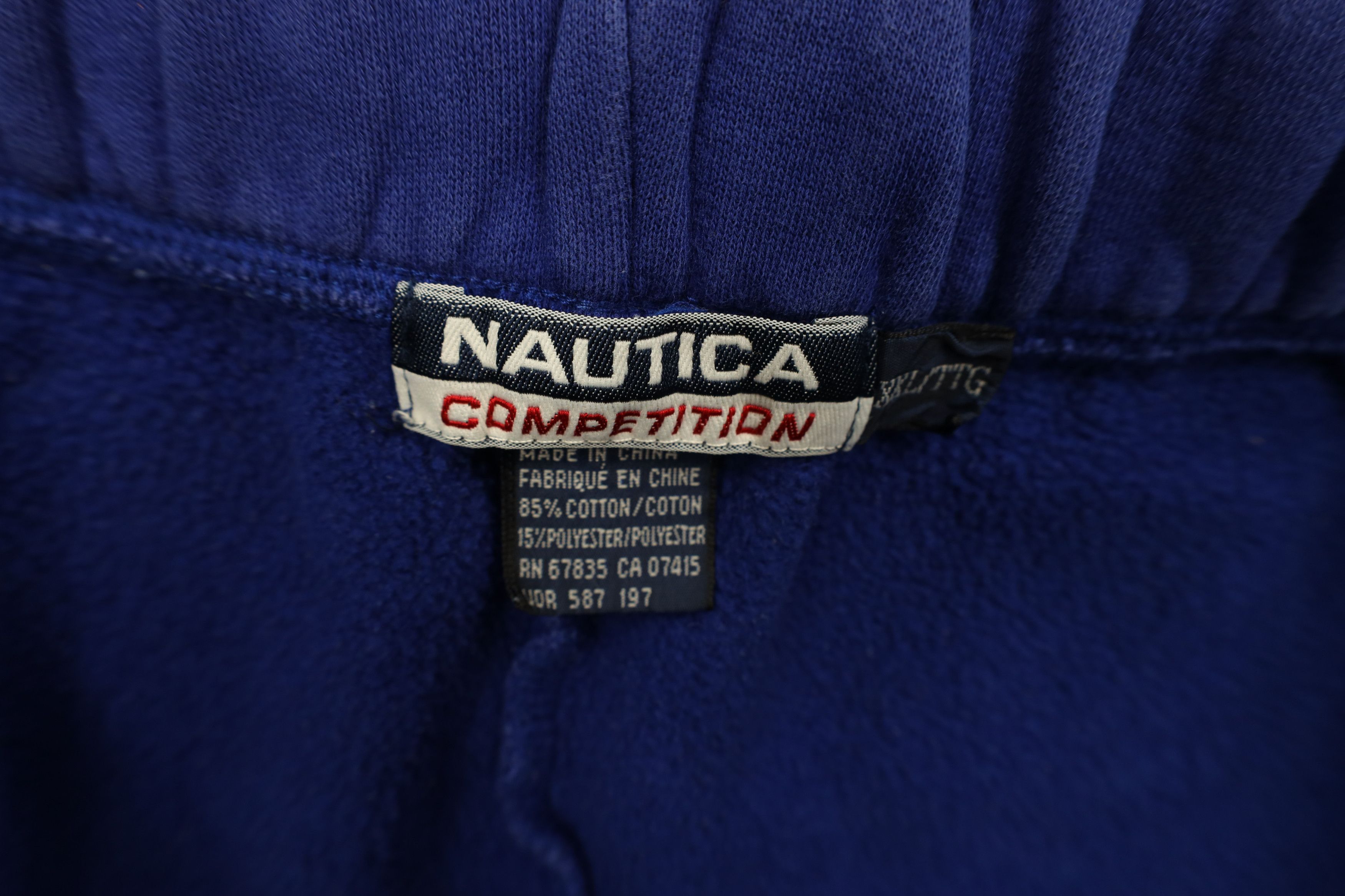 Nautica × Vintage Vintage 90s Nautica Competition Spell Out Sweatpants Shorts Size US 38 / EU 54 - 8 Thumbnail