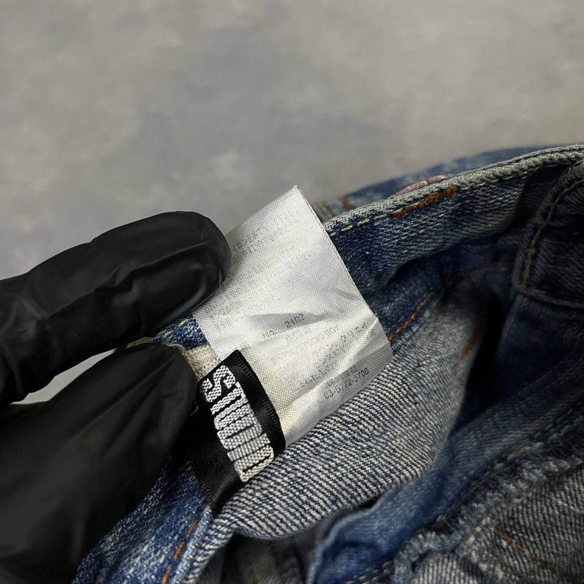 Japanese Brand 2000s BA-TSU STUDIO Double Waist Y2K Style Jeans Size US 28 / EU 44 - 6 Thumbnail