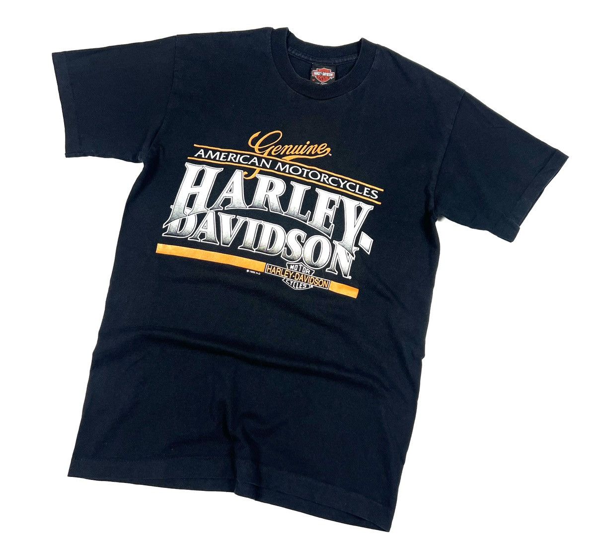 Band Tees × Harley Davidson × Vintage Vintage 1995 Harley Davidson USA Black Cotton Moto T Shirt Size US M / EU 48-50 / 2 - 1 Thumbnail