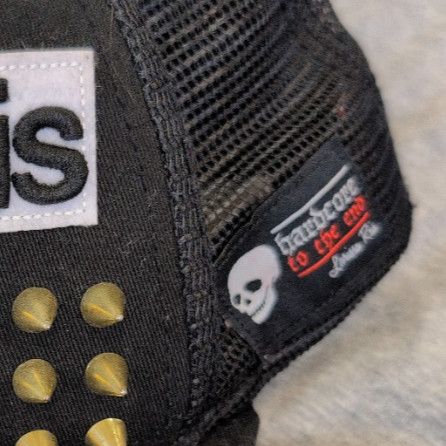 RMC Jeans hardcorei Studded Trucker Hat – Rare Japanese Streetwear Size ONE SIZE - 2 Thumbnail