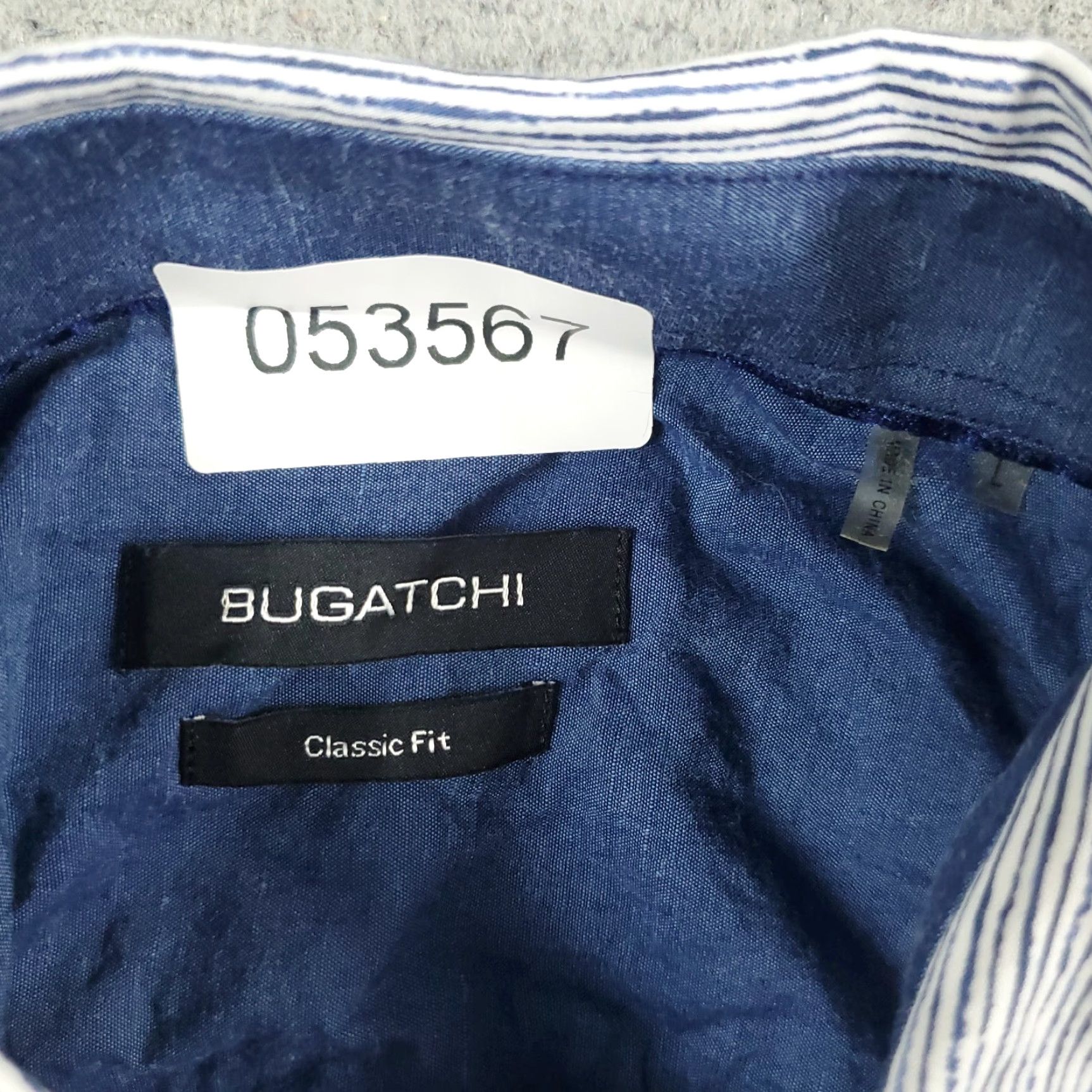 BUGATCHI Bugatchi Uomo Button-Up Shirt Mens Size Large Brown Striped Classic Fit Button Up Run Short Collar Style Point Collared High-Quality? Size US L / EU 52-54 / 3 - 7 Thumbnail