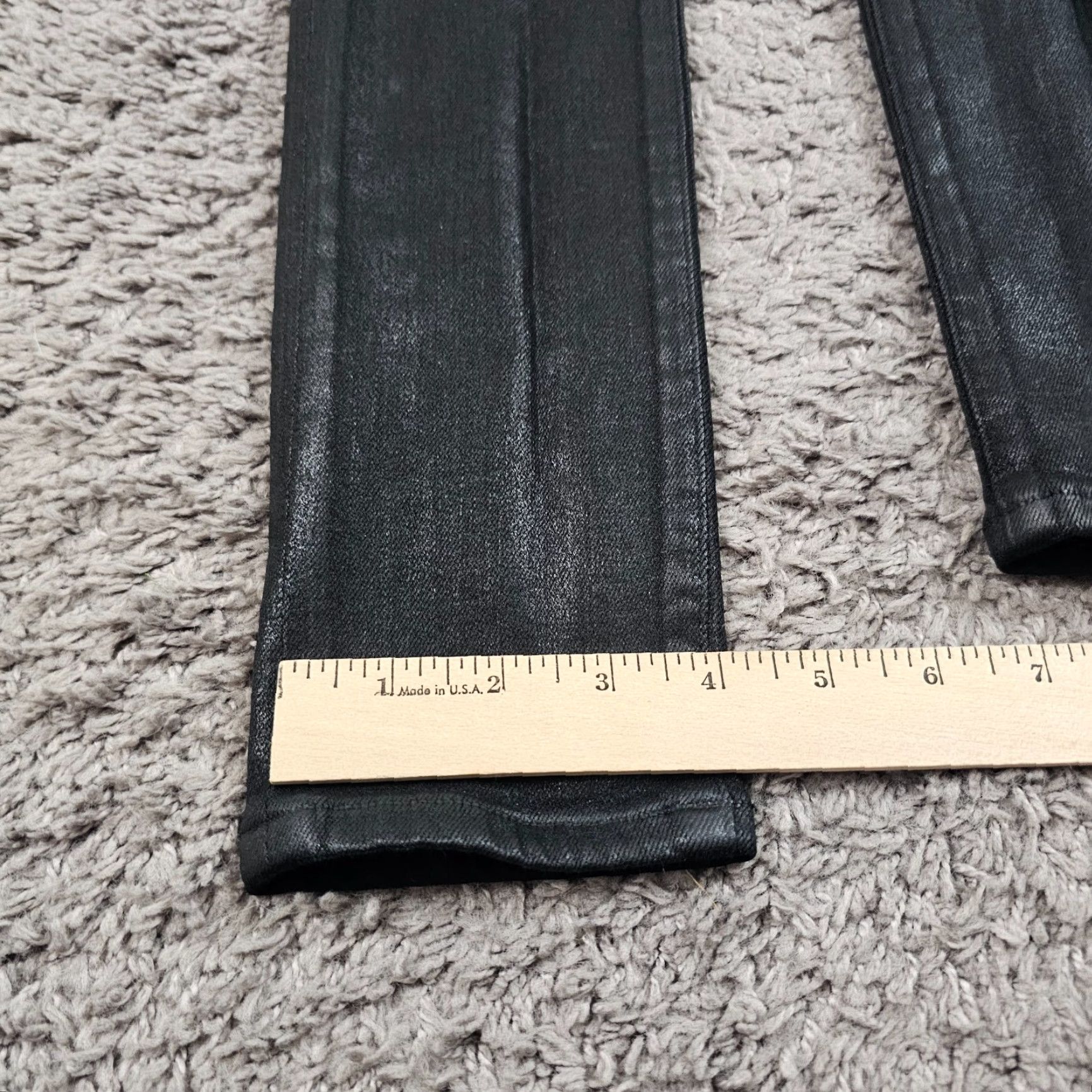 Citizens Of Humanity VINTAGE Citizens of Humanity Skinny Jeans Women 24 Black Coated Denim High Rise Stretch 2000s Size 42" / US 20 - 7 Thumbnail
