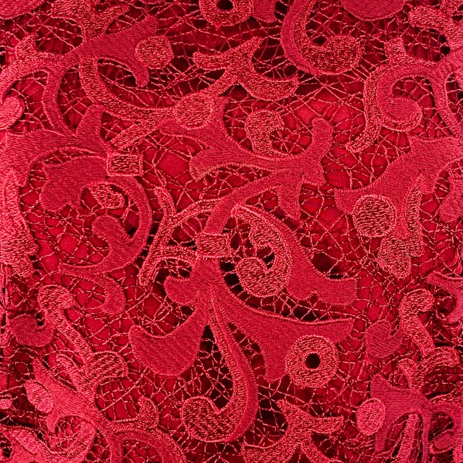 Oscar De La Renta Size 2 Burgundy Polyester Peplum Sleeveless Dress Top Size XS / US 0-2 / IT 36-38 - 2 Thumbnail