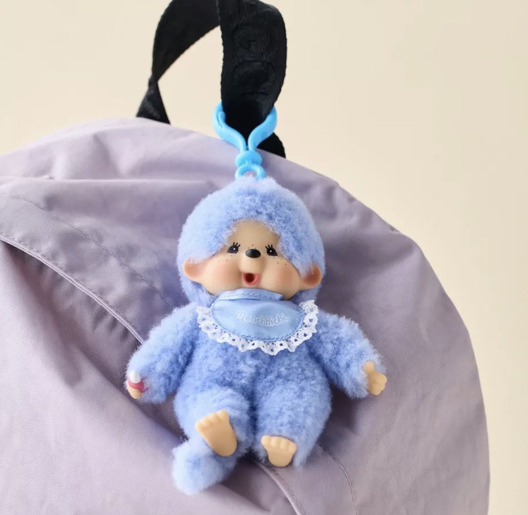 Urban Outfitters Monchhichi Beanie Plushie Keychain Blue Size ONE SIZE - 1 Thumbnail