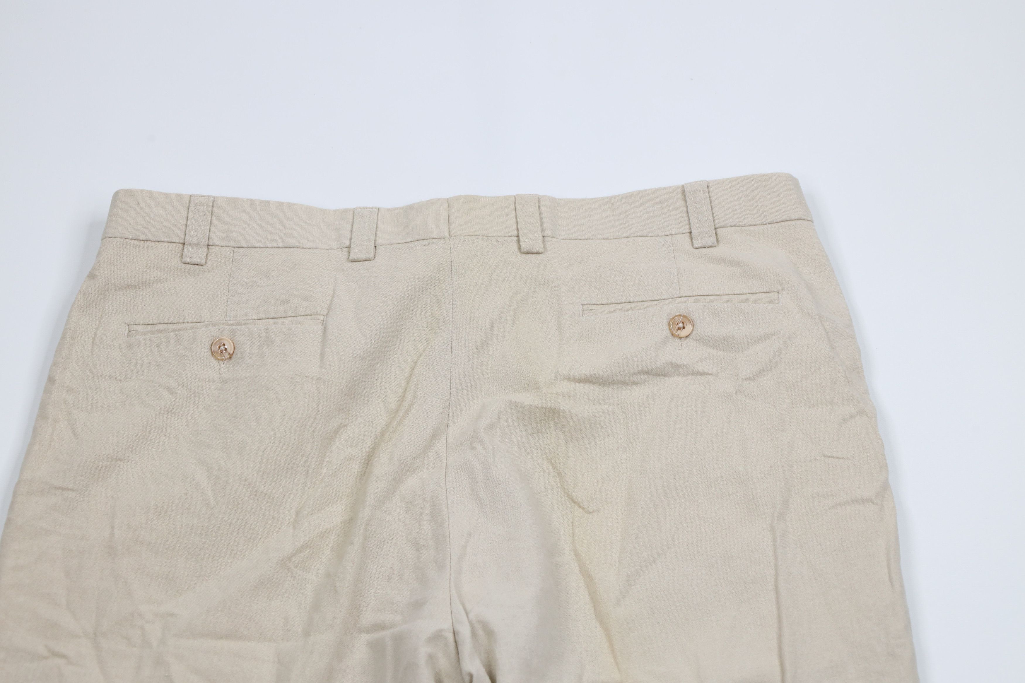 Vintage Vintage 90s Streetwear Linen Blend Wide Leg Chino Pants Size US 36 / EU 52 - 12 Thumbnail