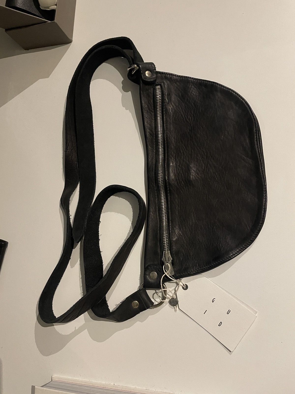 image of Shoulder Bag Guidi in Black, Men's