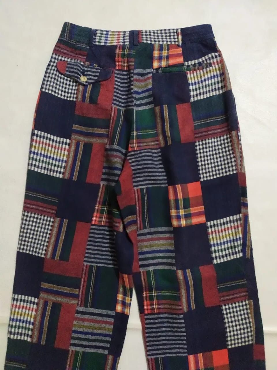 Japanese Brand Bigi Co Pants Casual Multicolor Checkered Plain Size US 29 - 5 Thumbnail