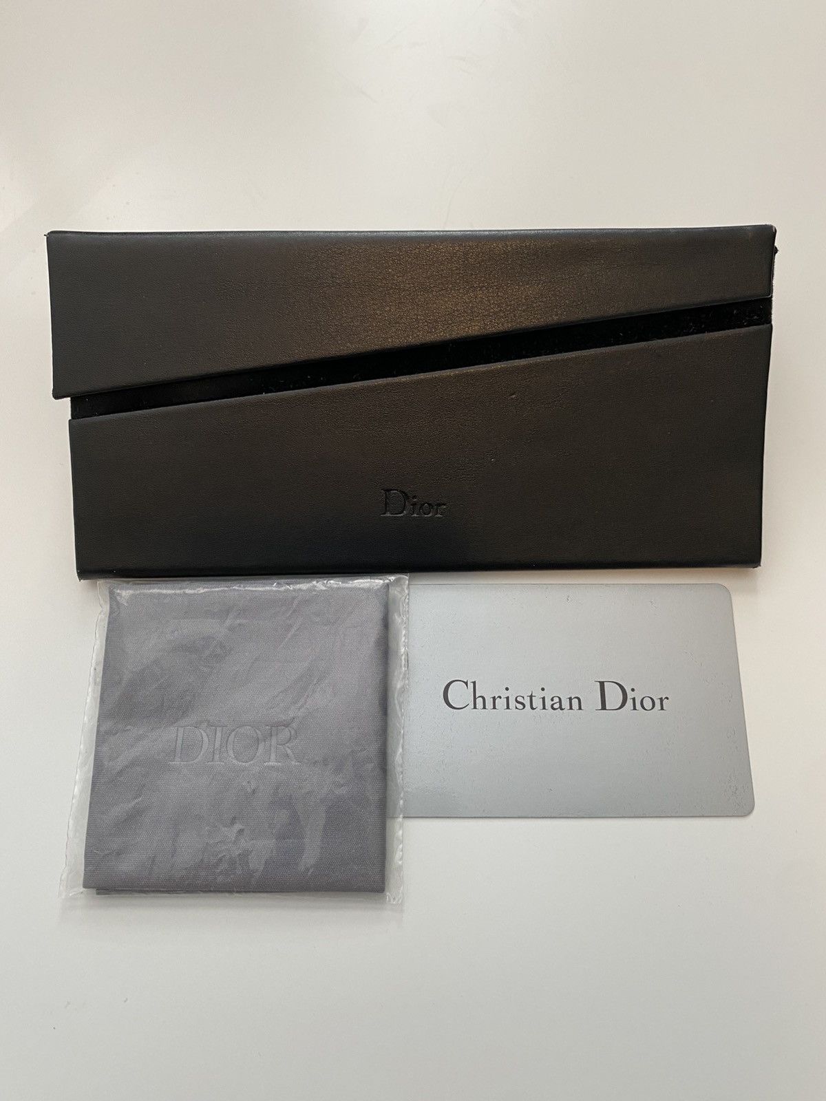 Dior Christian Dior Black Foldable Glasses Case Size ONE SIZE - 2 Thumbnail