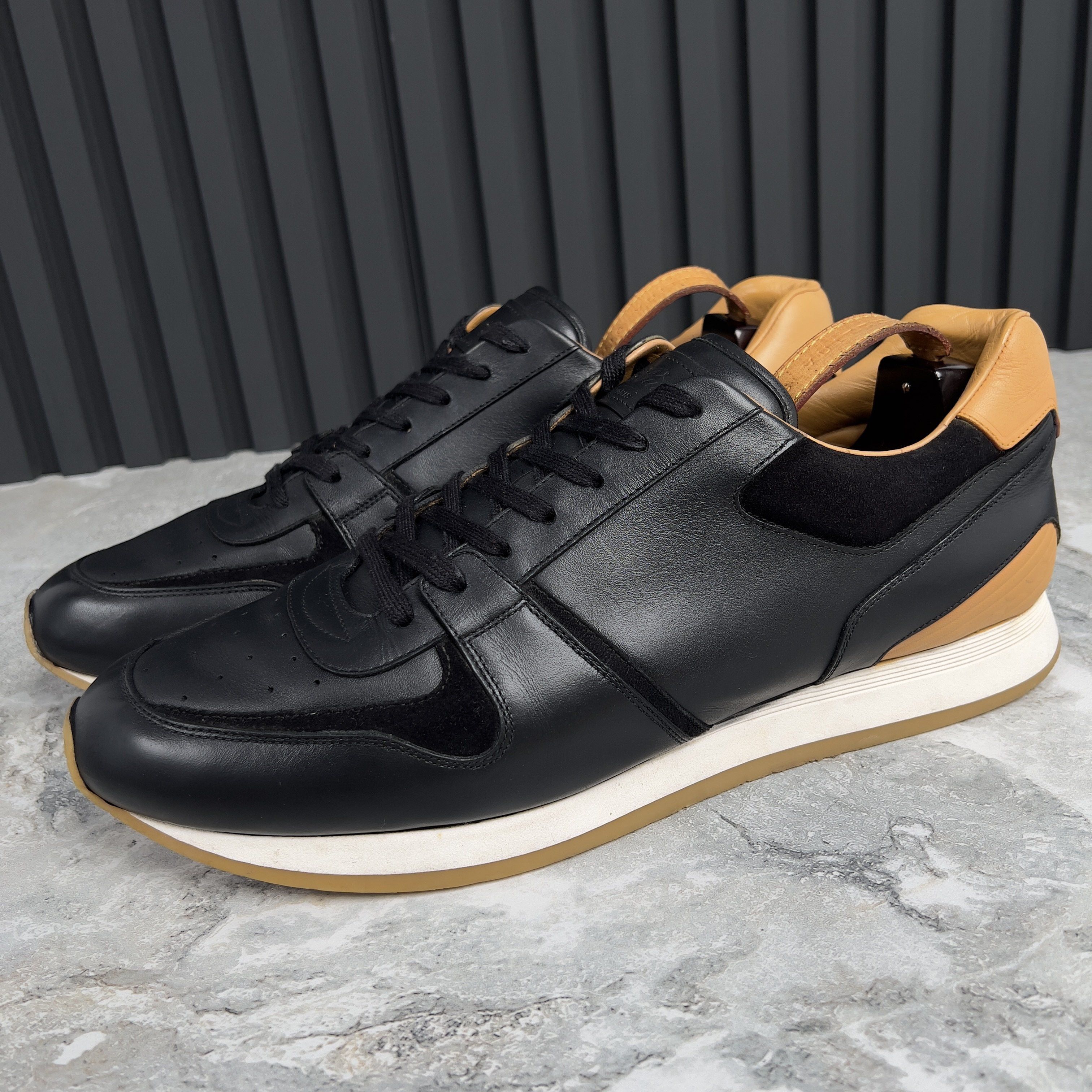 Louis Vuitton Abbesses black leather sneakers Size US 12.5 / EU 45-46 - 1 Thumbnail