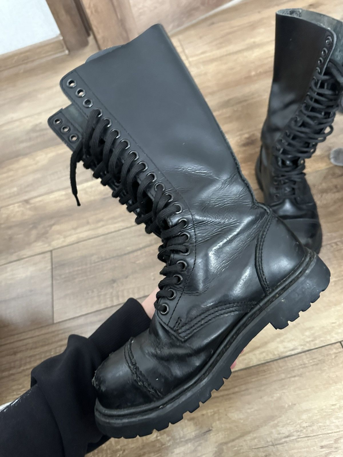 Undercover Undercover Vintage High Top Leather Boots Size US 5 / EU 37 - 9 Thumbnail