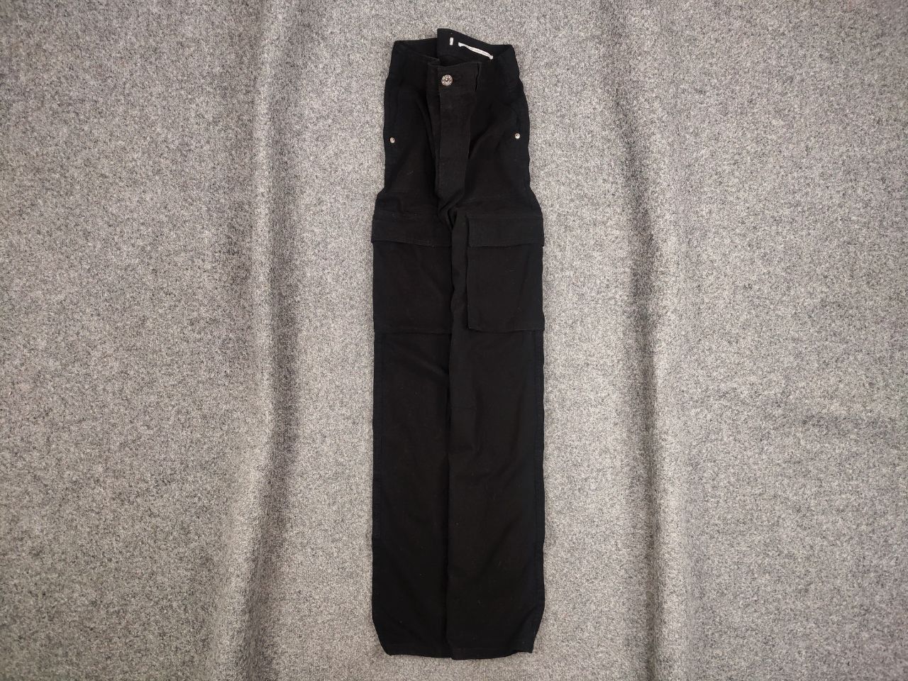 Other Vintage 90's Japanese Black Baggy Cargo Pants Y2K Hype Style Size US 29 - 1 Thumbnail