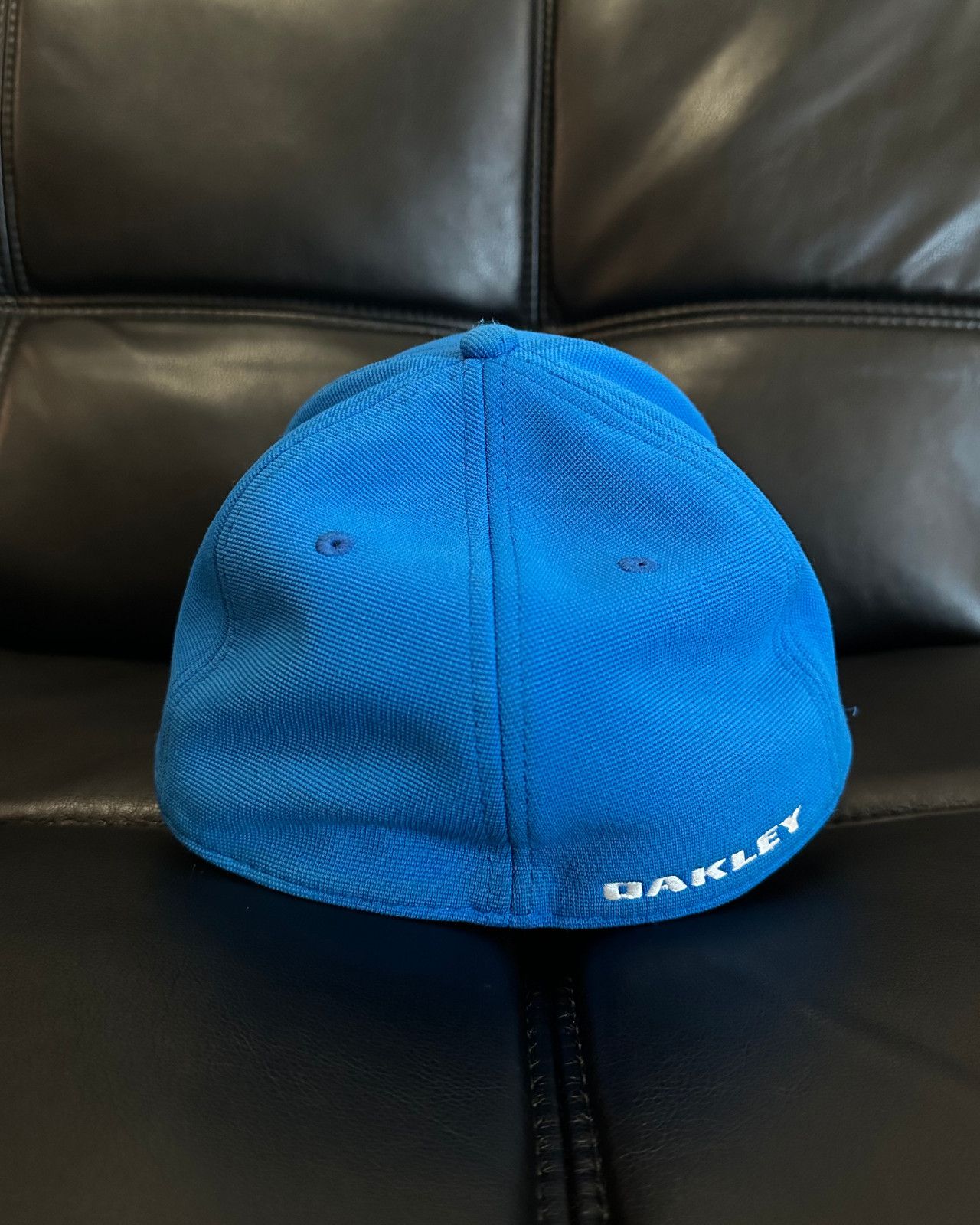 Oakley Oakley Logo Flex Fit Cap Hat Blue Size ONE SIZE - 5 Thumbnail