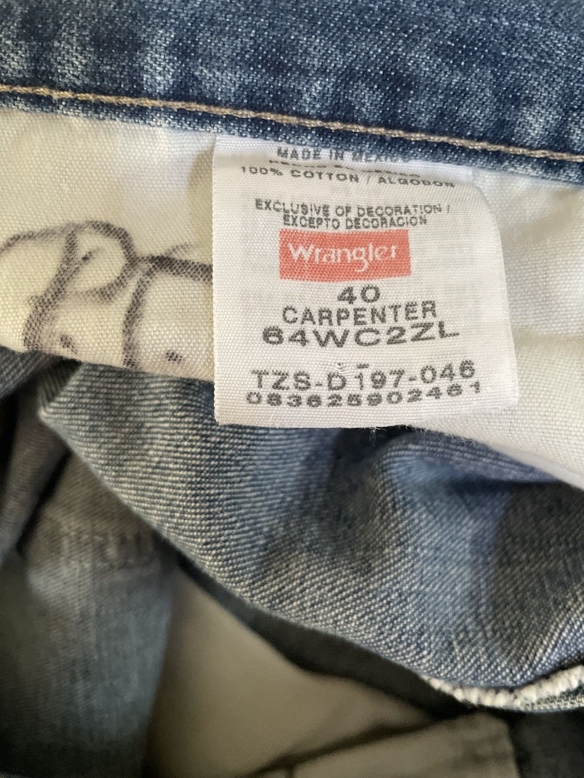 Vintage × Wrangler Vintage Y2K Wrangler Carpenter Jorts Jean Shorts Blue Denim Size US 40 / EU 56 - 12 Thumbnail