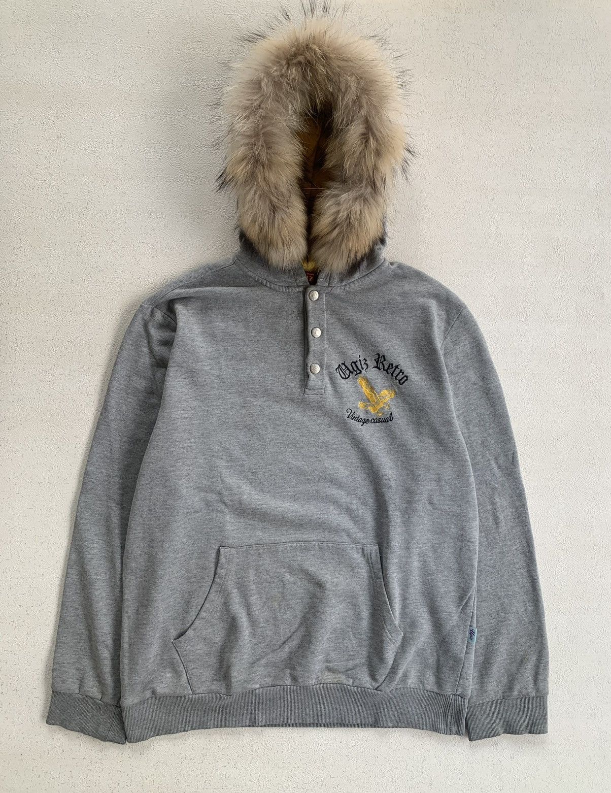 Japanese Brand Vintage Ugiz Retro Faux Fur Hoodie Ifsixwasnine LGB Style Size US XL / EU 56 / 4 - 1 Thumbnail
