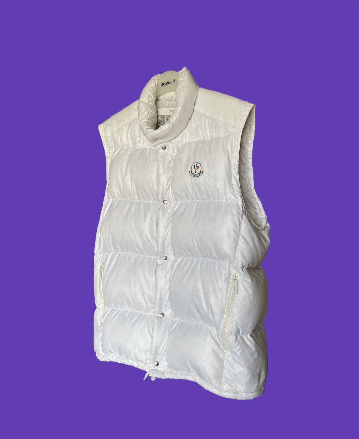 Moncler × Moncler Grenoble × Vintage 80’s 2 in 1 Moncler Grenoble Down Jacket Vest Vintage White Size US M / EU 48-50 / 2 - 5 Thumbnail