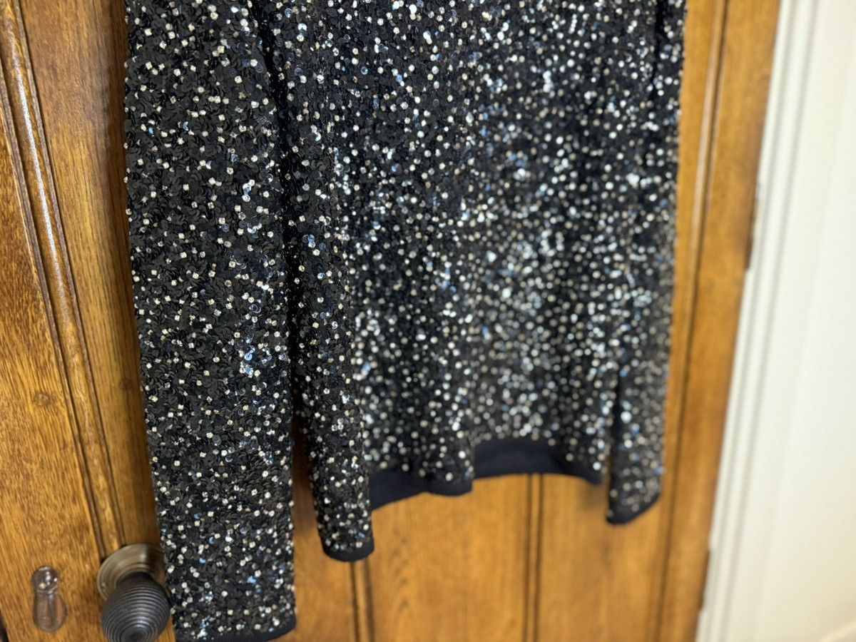 Saint Laurent Paris FW17 Saint Laurent crystal sequin embroidered sweater black Size US XS / EU 42 / 0 - 7 Thumbnail