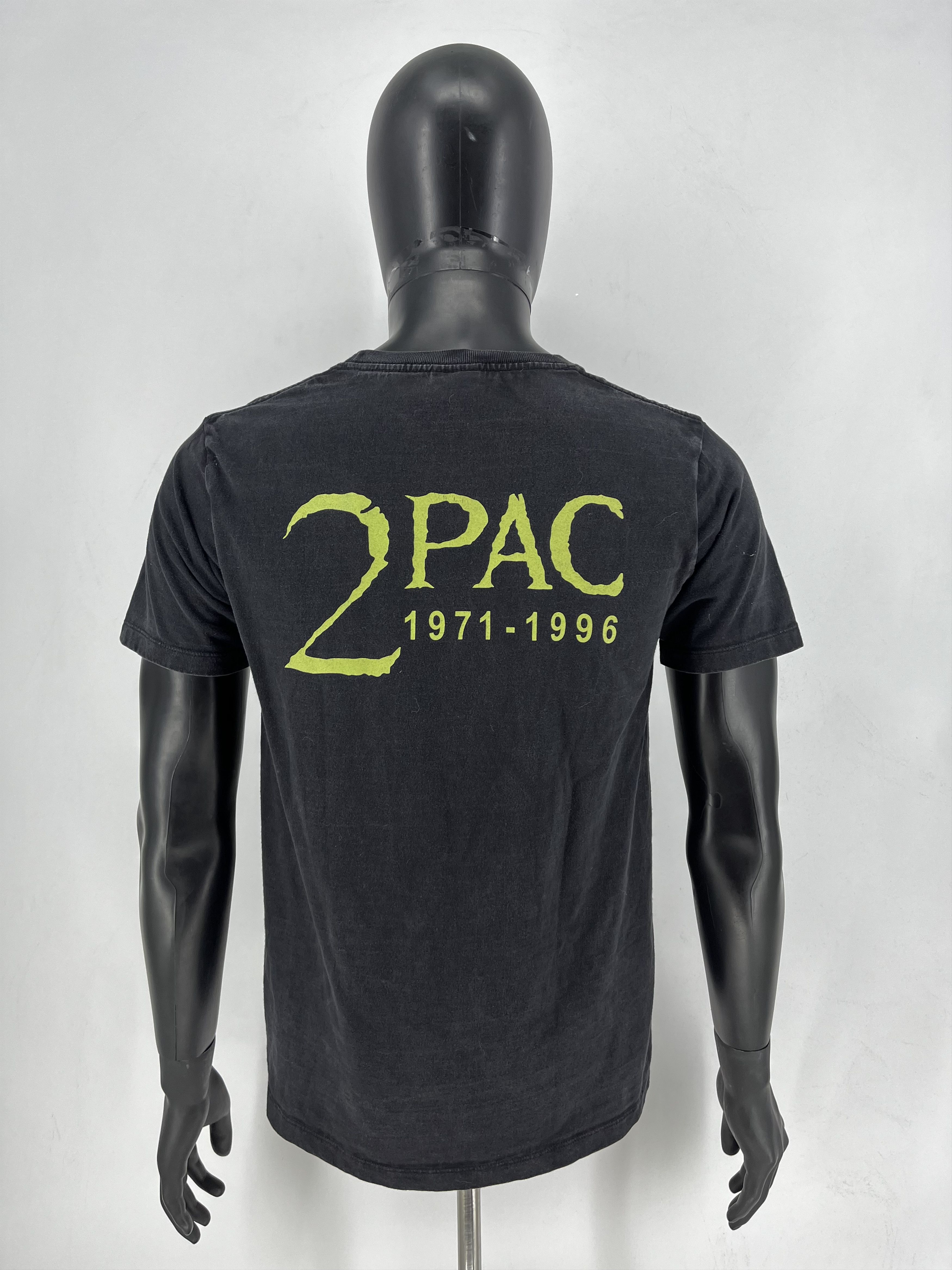 Band Tees Vintage 2Pac Tupac Shakur 1996 Men’s Black Double Sided Sz M Size US M / EU 48-50 / 2 - 9 Thumbnail
