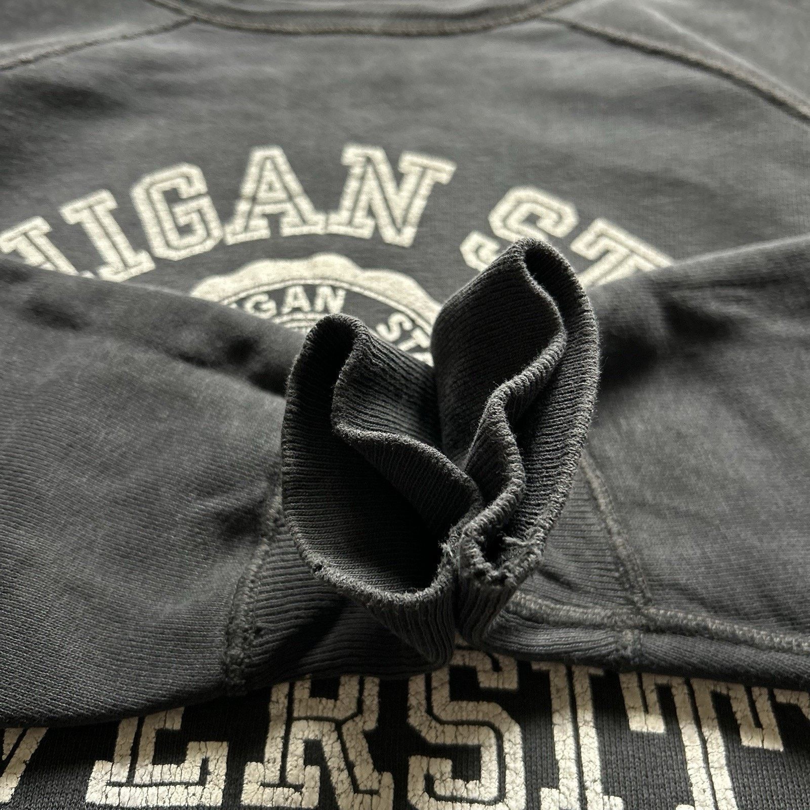 Vintage 50s Champion Running Man Sweatshirt Large Michigan