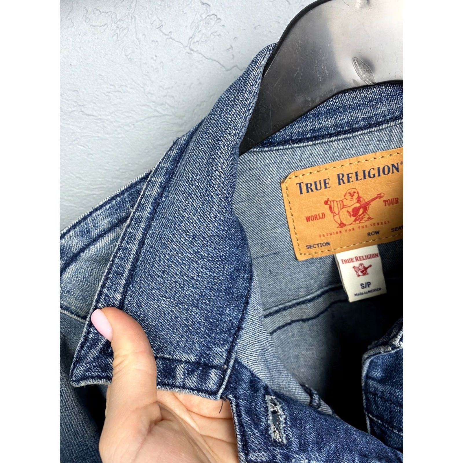 True Religion True Religion Denim Jacket Womens Size S Blue Vintage Jeans Jacket Style Denim Jacket Women Small Blue 90s Years Mens Womens Girls Size 28" / US 6 / IT 42 - 7 Thumbnail