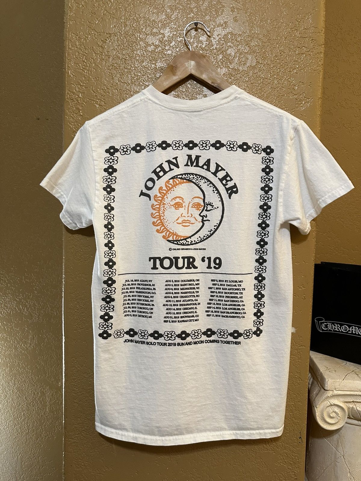 John Mayer × Online Ceramics Rare John Mayer x Online Ceramics Tour 2019 T Shirt Size US S / EU 44-46 / 1 - 1 Thumbnail