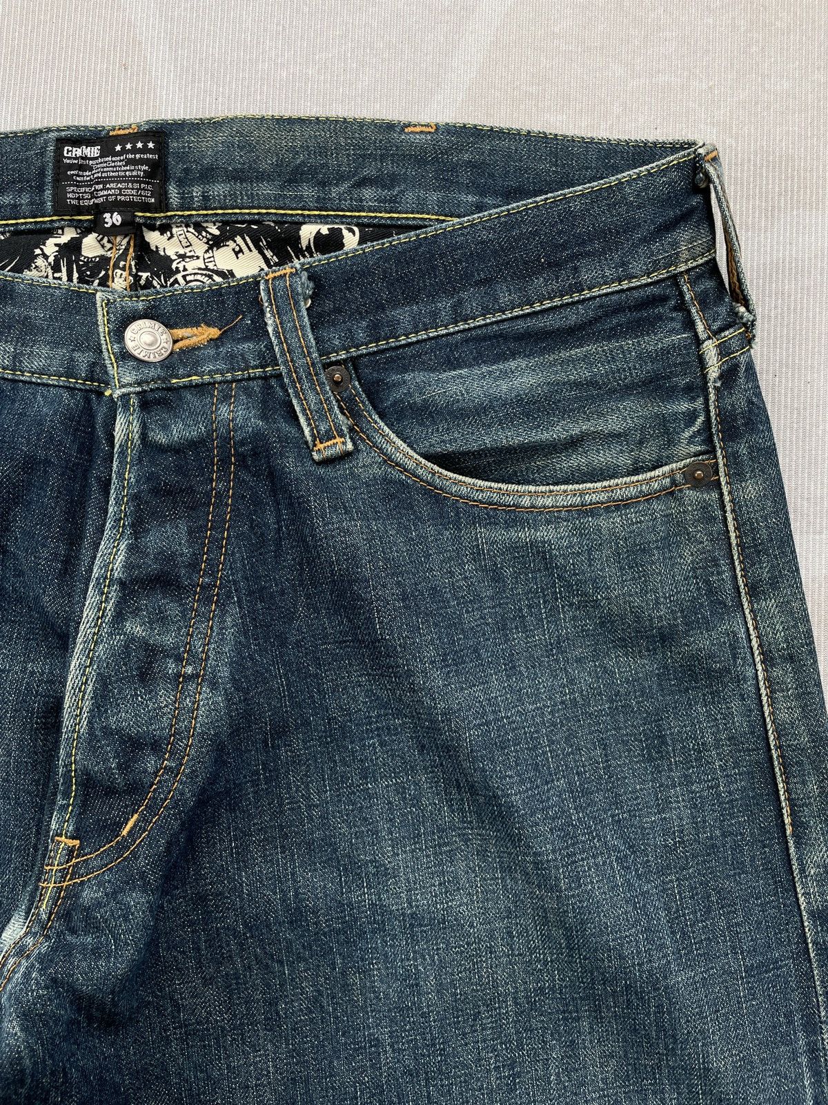 Designer × Japanese Brand × Salvage Crimie Red Selvedge Jeans (P63) Size US 33 - 5 Thumbnail