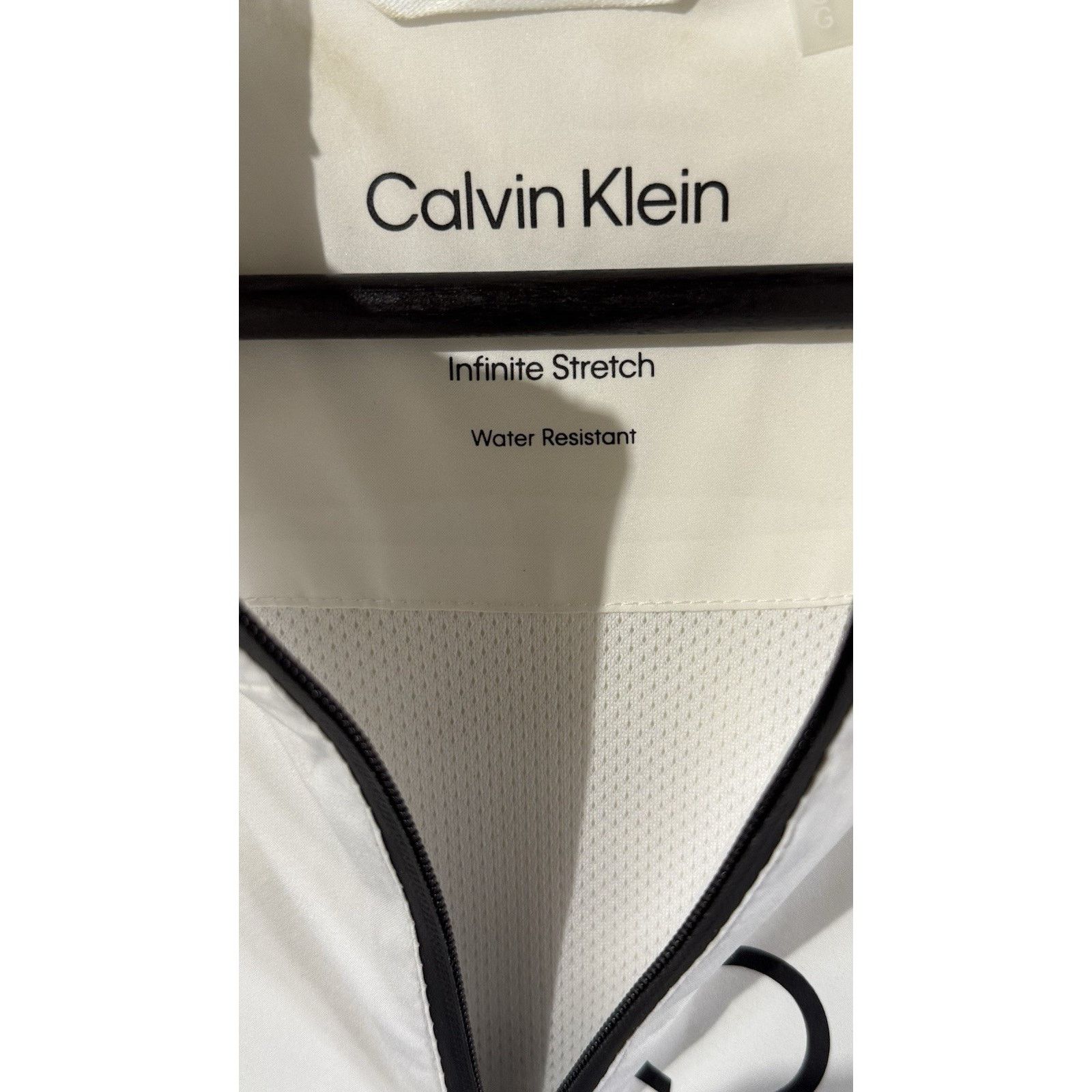 Calvin Klein Calvin Klein Men’s White Full Zip Windbreaker Jacket Size L Size US L / EU 52-54 / 3 - 4 Thumbnail