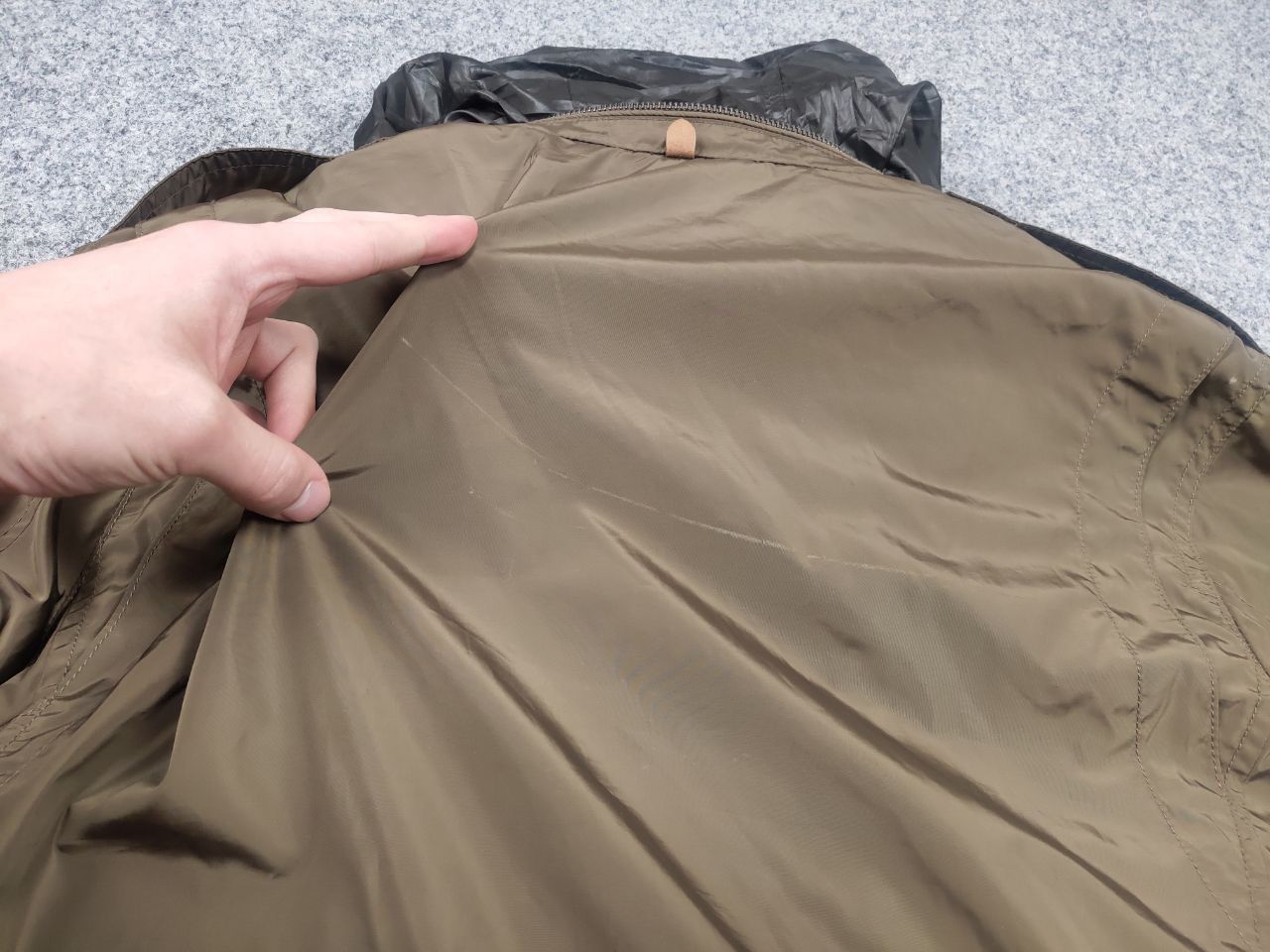 Massimo Dutti Massimo Dutti Nylon Brown Pocket Zip Hoodie Mens Jacket Size US XL / EU 56 / 4 - 12 Thumbnail