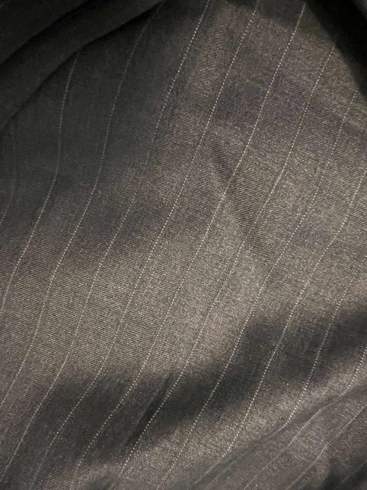Chaps Ralph Lauren RALPH LAUREN CHAPS 2 PC SUIT- GREY PINSTRIPES- VINTAGE Size 44L - 2 Thumbnail