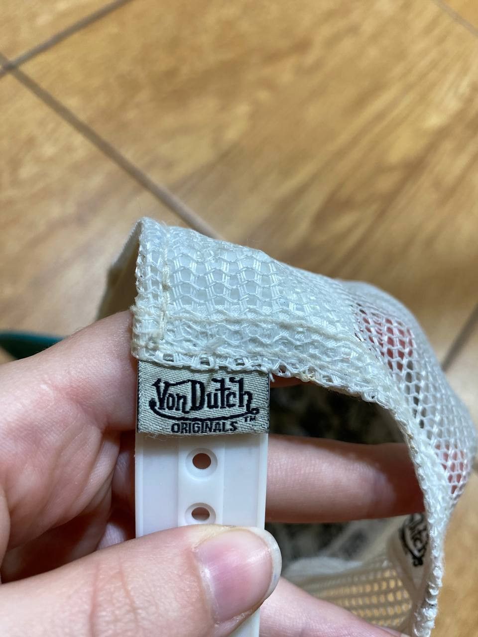 Von Dutch Von Dutch Distressed Tracker Hat Logo Blue Size ONE SIZE - 3 Thumbnail