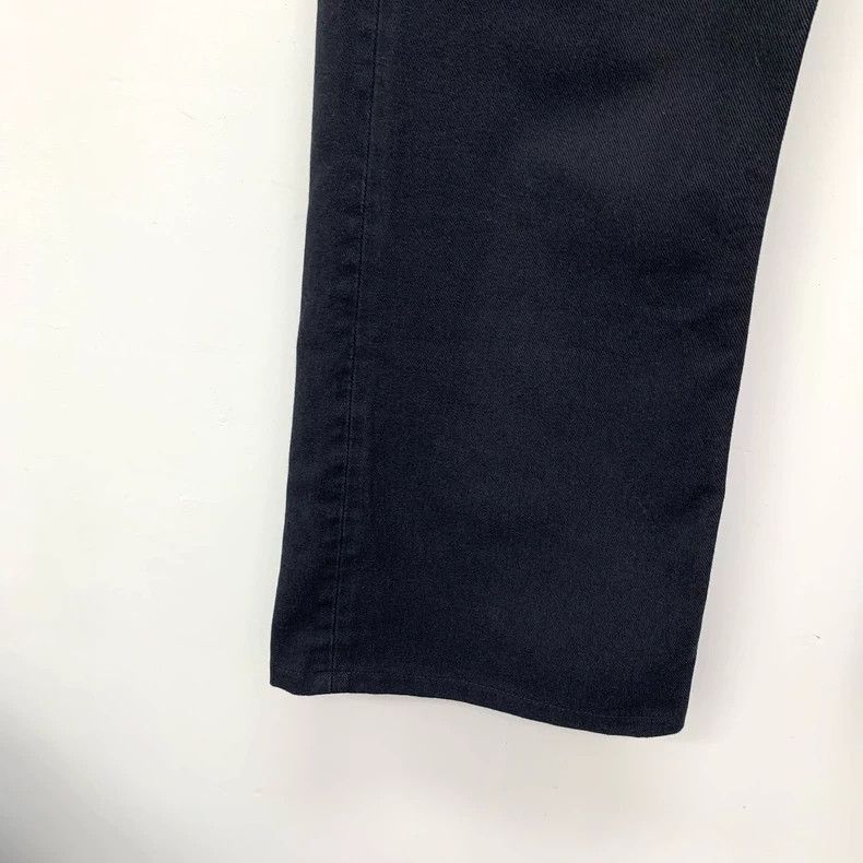 Balenciaga Balenciaga Black leather and cotton wide-leg casual denim Size US 31 - 5 Thumbnail