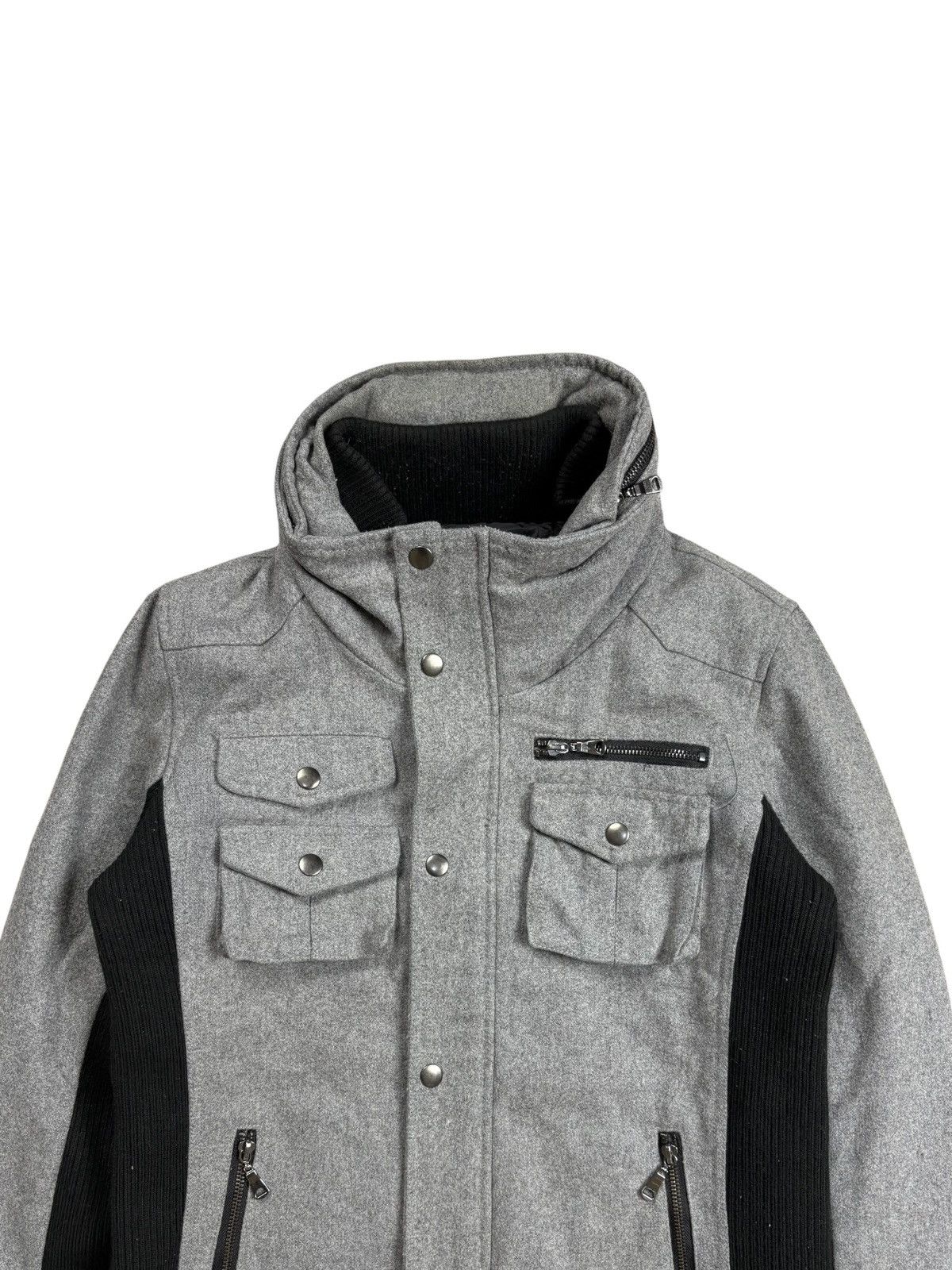 Le Grande Bleu (L.G.B.) 2000s Semantic Design - Apocalypse Wool Bono Cargo Jacket Size US M / EU 48-50 / 2 - 9 Thumbnail