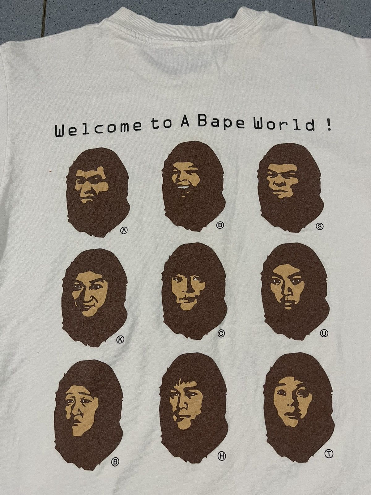 Bape Vintage Bape Worldwide Ape Heads Show Tshirt Size XS / US 0-2 / IT 36-38 - 4 Thumbnail