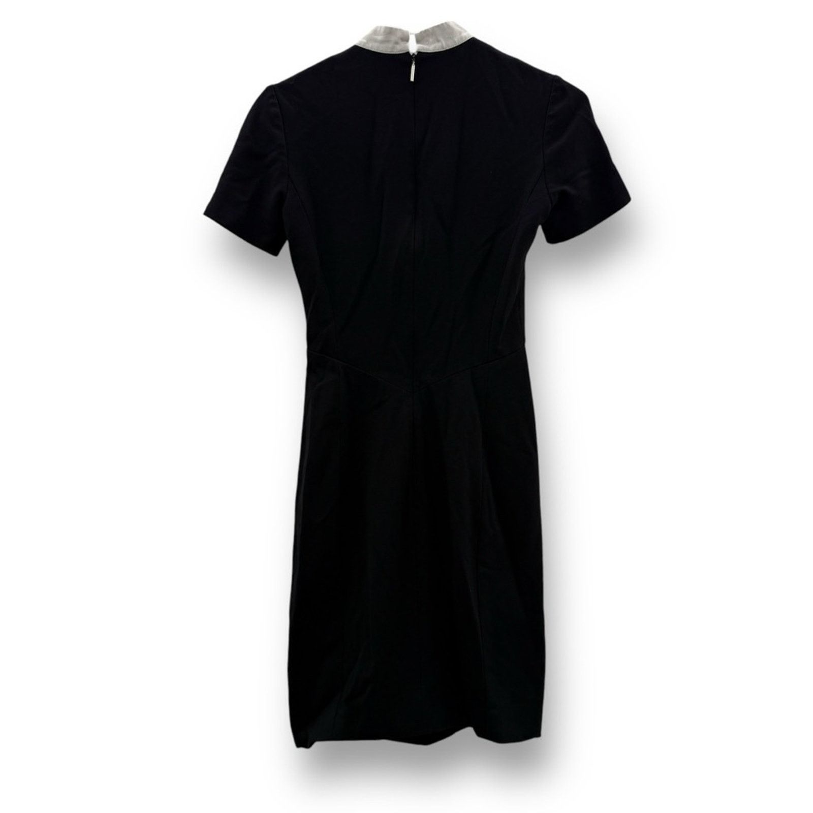 Jason Wu RTR Jason Wu Collection Black Contrast Collar Ponte Dress Size XS / US 0-2 / IT 36-38 - 5 Thumbnail