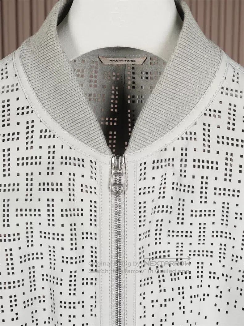 Hermes Hermes Men's Mesh Leather Jacket Size US M / EU 48-50 / 2 - 8 Thumbnail