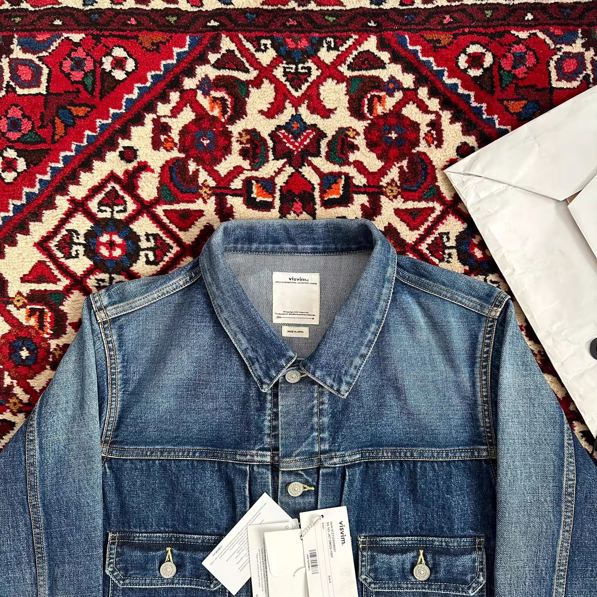 Visvim visvim 21ss 101 JKT DMGD Denim Jacket Size US XL / EU 56 / 4 - 4 Thumbnail