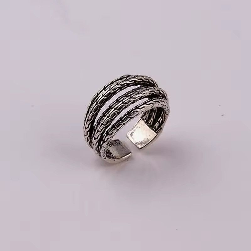 Jewelry Retro Woven Mult-Layer Twisted Vine Ring Size ONE SIZE - 1 Thumbnail