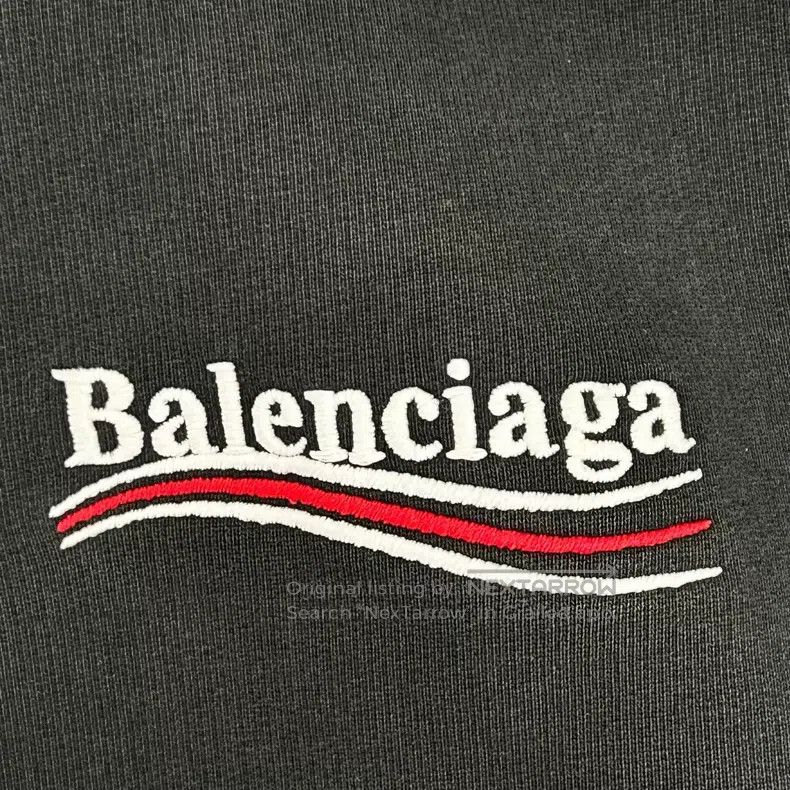 Balenciaga Balenciaga Coke Wave Lettering Embroidered Hooded Sweatshi Size US M / EU 48-50 / 2 - 7 Thumbnail