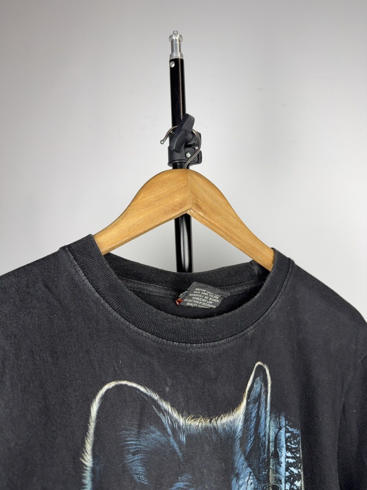 Vintage 90s Retro Vintage Wolf Graphic T-Shirt Native American Art Size US M / EU 48-50 / 2 - 9 Thumbnail