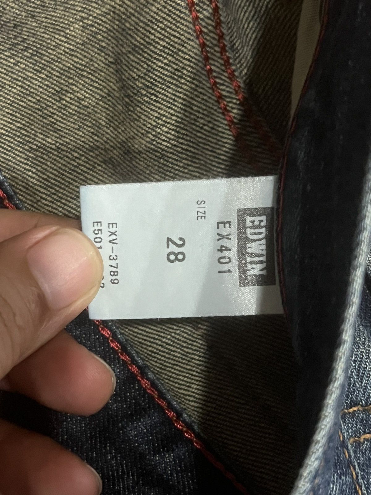 Tornado Mart Vintage Japanese Edwin XVS Dark Blue Faded Washed Flare Jean Size US 28 / EU 44 - 18 Thumbnail