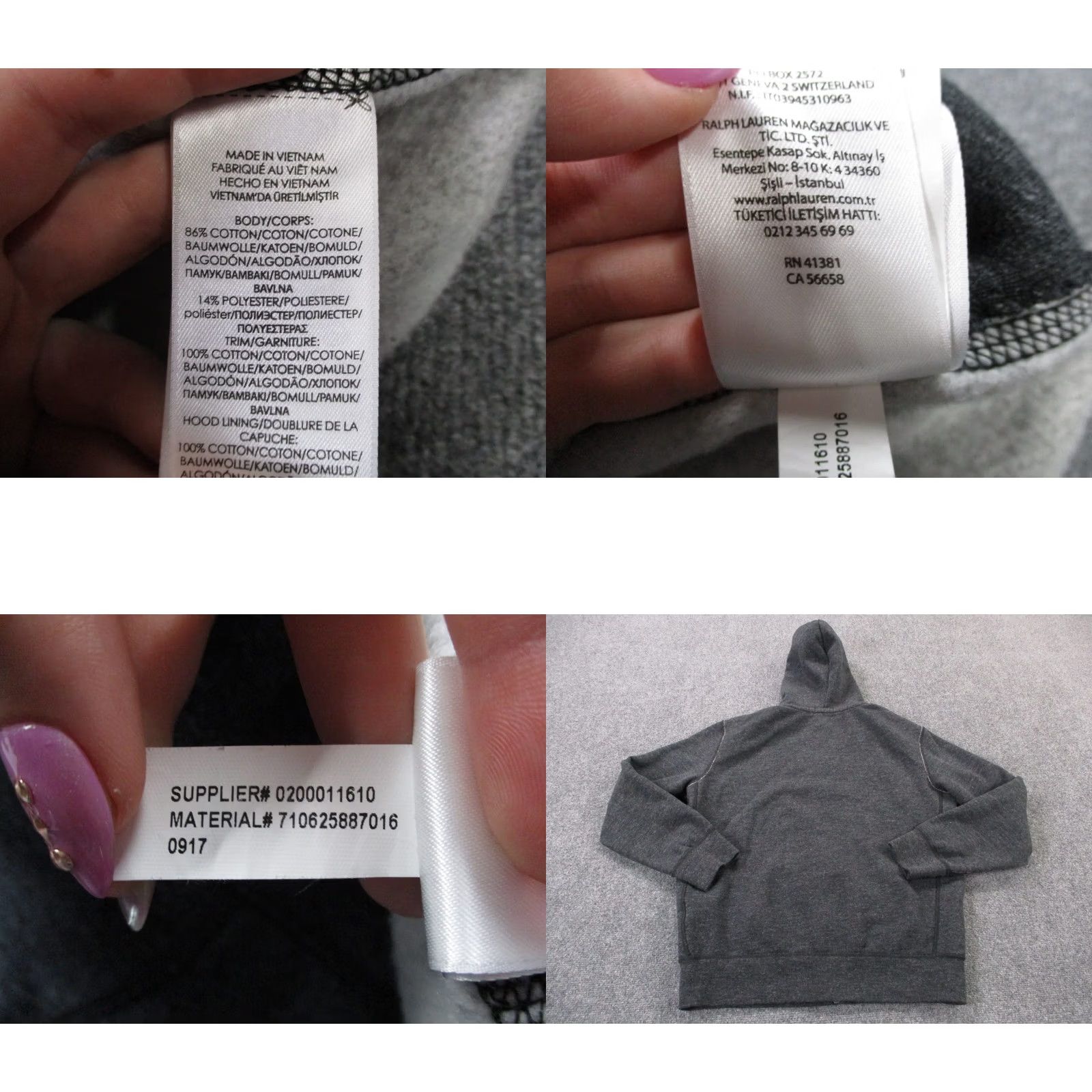 Polo Ralph Lauren Polo Ralph Lauren Jacket Mens L Black Sweatshirt Hoodie Polo Ralph Lauren Windbreaker Full Zip Hooded Pockets Logo Casual Size US L / EU 52-54 / 3 - 8 Thumbnail