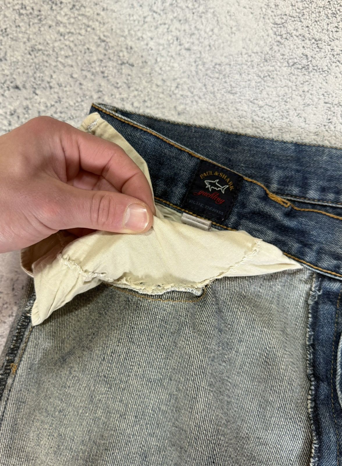Paul & Shark Paul & Shark Yachting Jeans Men W36 Blue Denim Logo Italy Size US 36 / EU 52 - 20 Thumbnail