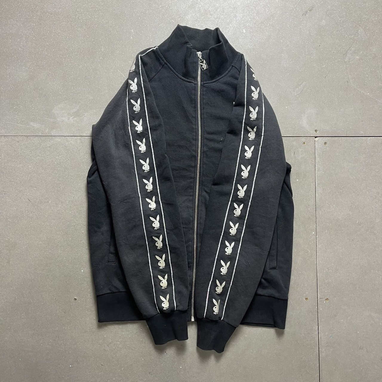 If Six Was Nine × Le Grande Bleu (L.G.B.) × Playboy Vintage Playboy Zip Up Jacket Size US L / EU 52-54 / 3 - 5 Thumbnail