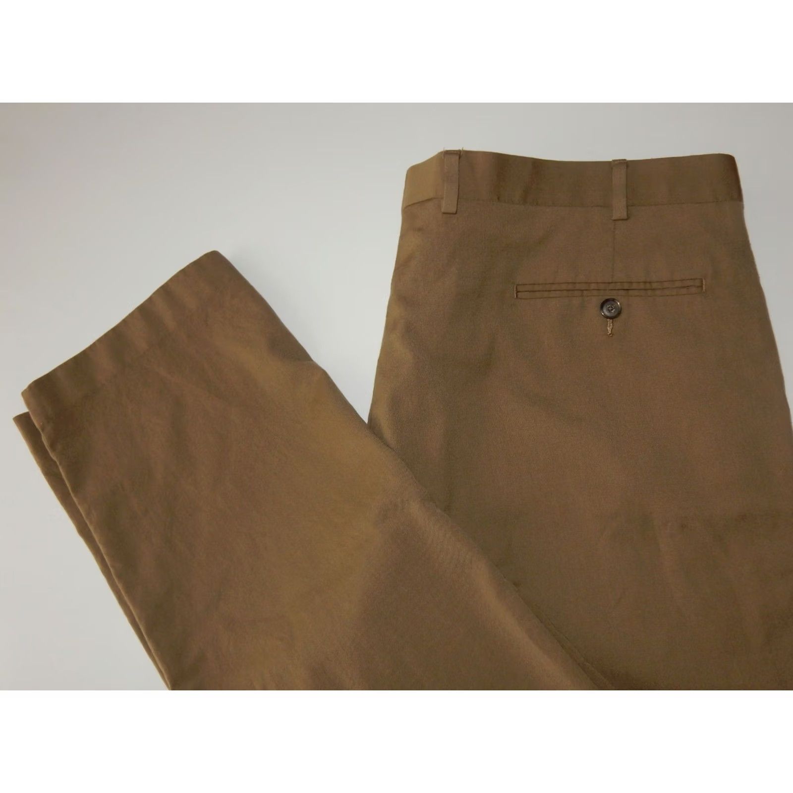Ralph Lauren Lauren Ralph Lauren Men's Pants Wool Beige Dress Flat Front 40x32 100% Wool N/A Size US 40 / EU 56 - 2 Thumbnail