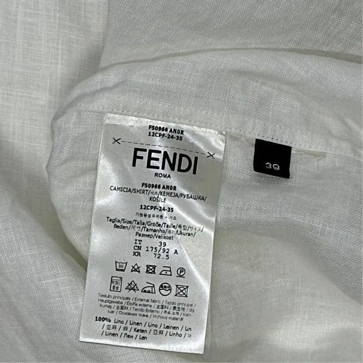 Fendi Fendi SS24 Logo Gradient Short Sleeve Shirt -2507 Size US M / EU 48-50 / 2 - 2 Thumbnail