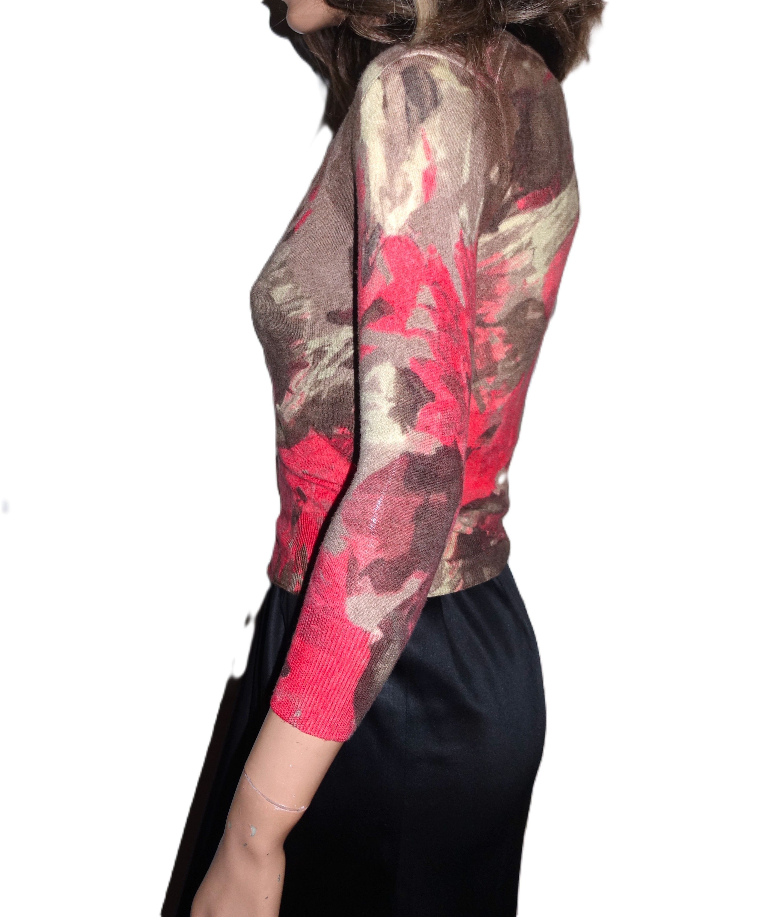 J.Crew J. Crew Floral Wool Cardigan Sweater XS Size XS / US 0-2 / IT 36-38 - 4 Thumbnail