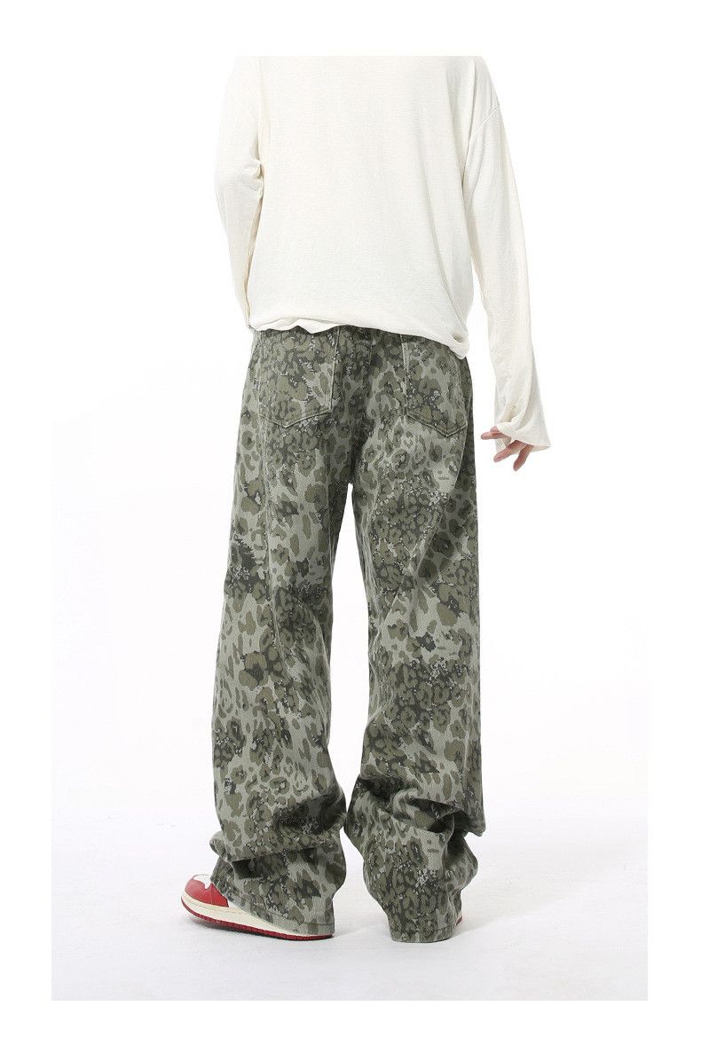 Japanese Brand American retro leopard print street hip-hop washed trousers Size US 32 / EU 48 - 5 Thumbnail